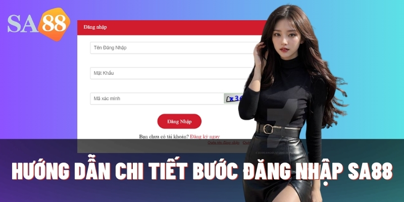 Thao tác đăng nhập Sa88